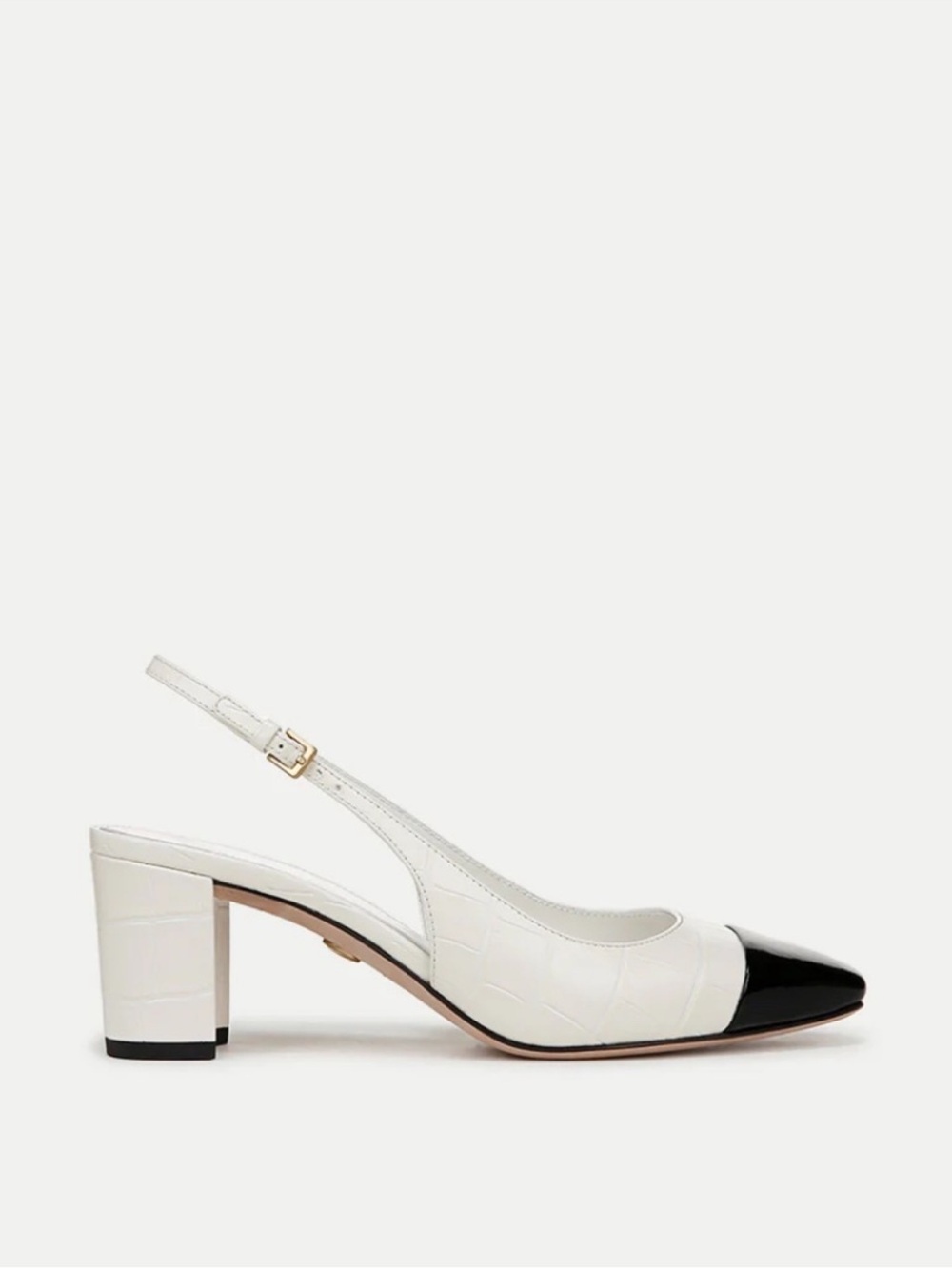 Veronica Beard Cecile Cap-Toe Slingback Pumps